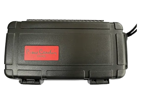 PIERRE CARDIN Hard Plastic medium travel cigar case